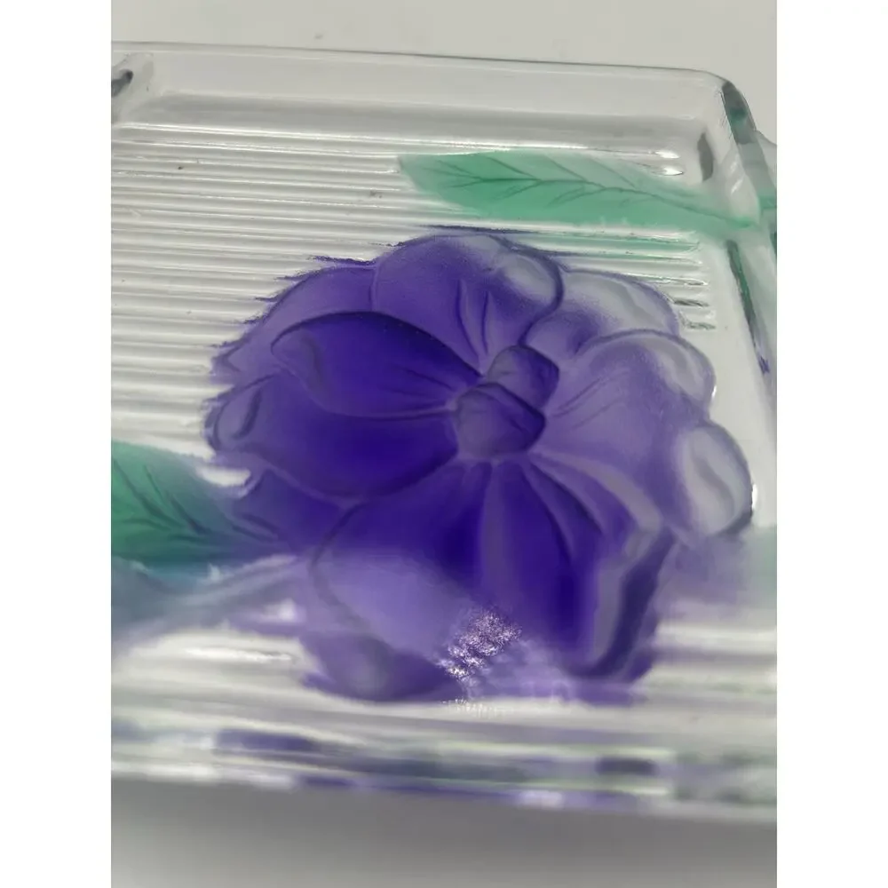 Vintage Sydenstricker. Fused Glass Devided Tray.